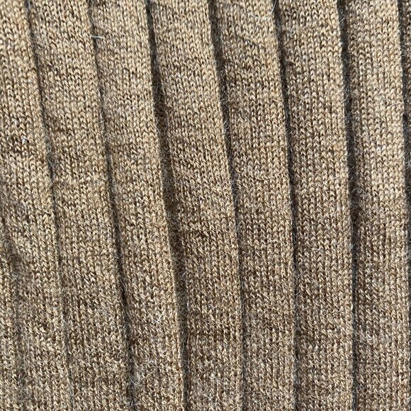 NWT The Cashmere Project Ribbed Polo Sweater in Deep Saddle, Size M - Picture 2 of 7